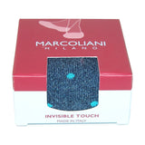 Men's Polka Dot Invisible Touch No Show Liner Sock in Nautical Marl by Marcoliani