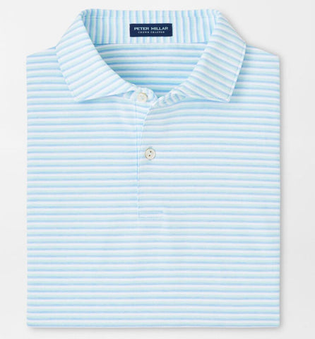 Milton Performance Jersey Polo in Blue Frost by Peter Millar