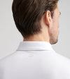 Solid Stretch Jersey Long-Sleeve Polo in White by Peter Millar