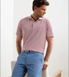 Tempo Performance Mesh Polo in Faded Scarlet by Peter Millar