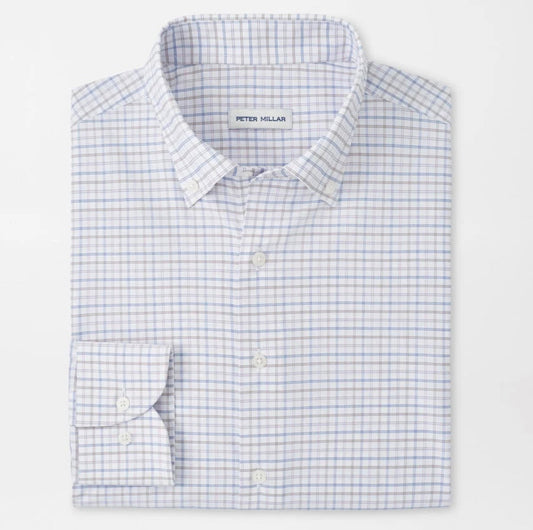 Rommel Performance Twill Sport Shirt in Cloudy Blue by Peter Millar