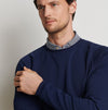 Cradle Pique Performance Crewneck Sweater in Navy by Peter Millar