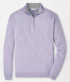 Coolspun Lite Cotton Quarter-Zip Sweater in Light Violet by Peter Millar