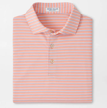 Dunnes Performance Jersey Polo in Summer Apricot by Peter Millar