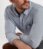 Murray Performance Poplin Sport Shirt in Navy by Peter Millar