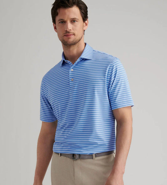Dunnes Performance Jersey Polo in Evening Tide by Peter Millar
