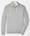 Coolspun Lite Cotton Quarter-Zip Sweater in British Grey by Peter Millar