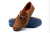 Bermuda Nubuck Braided Bit Loafers in Bark by Martin Dingman