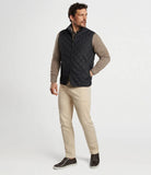 Essex Quilted Travel Vest in Black by Peter Millar