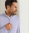 Coolspun Lite Cotton Quarter-Zip Sweater in Light Violet by Peter Millar
