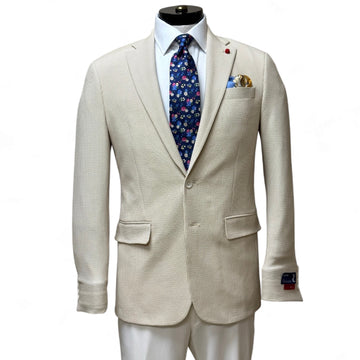 Stretch Seersucker Sport Coat in Tan by TailoRed