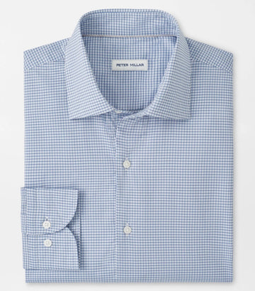 Conway Crown Lite Cotton-Stretch Sport Shirt in Windsor Blue by Peter Millar