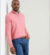 Coolspun Lite Cotton Quarter-Zip Sweater in Venetian Pink by Peter Millar
