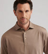 Solid Performance Jersey Polo in Poplar Brown by Peter Millar
