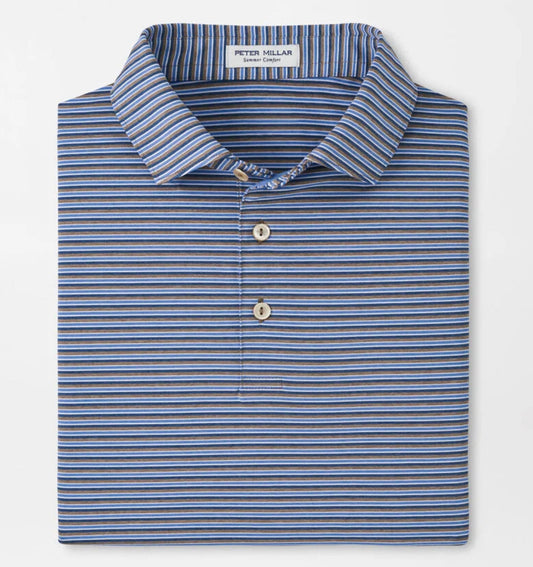 Lenway Performance Jersey Polo in Poplar Brown by Peter Millar
