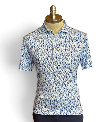 University of Kentucky "Kentucky Made” Polo in White by Johnnie-O