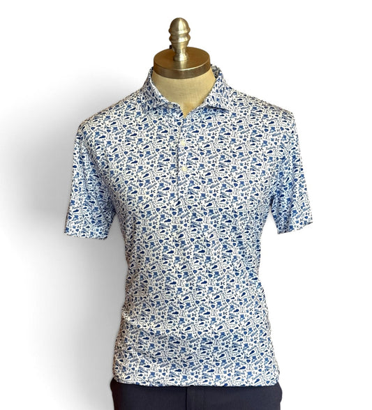 University of Kentucky "Kentucky Made” Polo in White by Johnnie-O