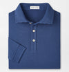 Lyons Stripe Performance Jersey Long-Sleeve Polo in Navy by Peter Millar