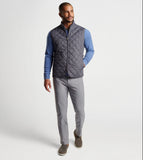 Essex Quilted Travel Vest in Iron by Peter Millar