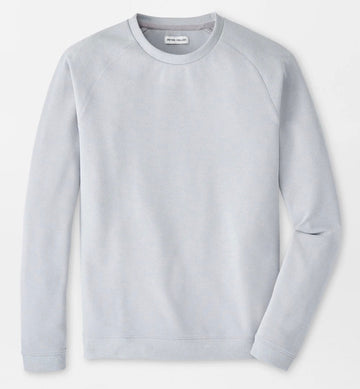 Cradle Piqué Performance Crewneck in British Grey by Peter Millar