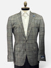 Loro Piana Wool, Silk & Cashmere Blend Plaid Sport Coat in Grey/Black by Hart Schaffner Marx