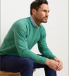 Cradle Piqué Performance Crewneck in Snow Pea by Peter Millar