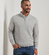 Crown Comfort Pullover in Light Grey by Peter Millar
