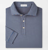 Lyons Stripe Performance Jersey Long-Sleeve Polo in Blue Haze by Peter Millar