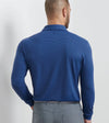 Lyons Stripe Performance Jersey Long-Sleeve Polo in Navy by Peter Millar