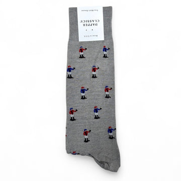 Jockey Mid Calf Socks in Grey by Dapper Classics