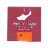 Men's Polka Dot Invisible Touch No Show Liner Sock in Carrot Orange by Marcoliani