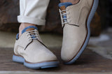 Countryaire Suede Plain Toe in Bone by Martin Dingman
