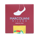 Men's Toucan Invisible Touch No Show Liner Sock in Yellow by Marcoliani