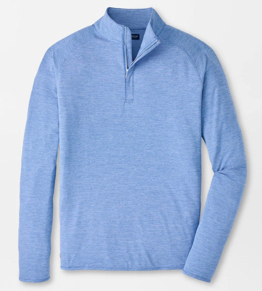 Stealth Stripe Performance Quarter-Zip in Dusk Blue by Peter Millar