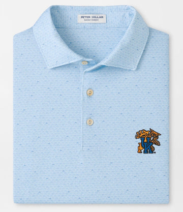 University of Kentucky On The Ball Performance Jersey Polo in Pale Blue by Peter Millar