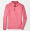 Perth Mélange Performance Quarter-Zip in Chili Red by Peter Millar