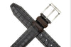 Bill Alligator Grain Leather Belt in Midnight by Martin Dingman