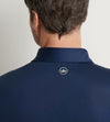 Solid Stretch Jersey Long-Sleeve Polo in Navy by Peter Millar