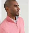 Coolspun Lite Cotton Quarter-Zip Sweater in Venetian Pink by Peter Millar