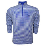 University of Kentucky Performance Bluegrass Quarter-Zip in White/Blue by Horn Legend