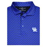 University of Kentucky Performance Bluegrass Polo in Blue/Black by Horn Legend