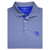 University of Kentucky Performance Bluegrass Polo in Grey/Blue by Horn Legend