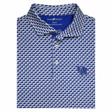 University of Kentucky Performance Bluegrass Polo in White/Blue by Horn Legend