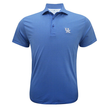 University of Kentucky Performance Medallions Polo in Blue/White by Horn Legend