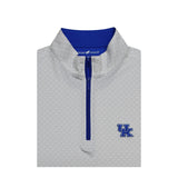 University of Kentucky Performance State Quarter-Zip in White/Blue/Grey by Horn Legend