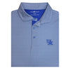 University of Kentucky Performance Mosaic Polo in Blue/White/Grey by Horn Legend