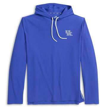 University of Kentucky Hoppin Performance Drawstring Hoodie in Royal by Johnnie-O