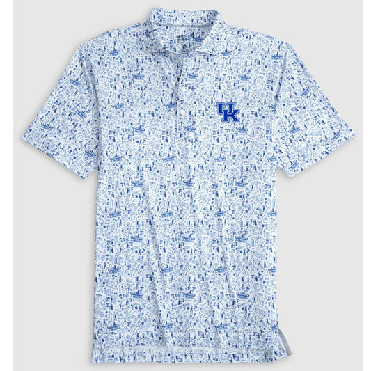 University of Kentucky Hoop There It Is Polo in Royal by Johnnie-O