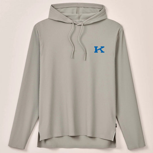 University of Kentucky Hoppin Performance Drawstring Hoodie in Seal by Johnnie-O