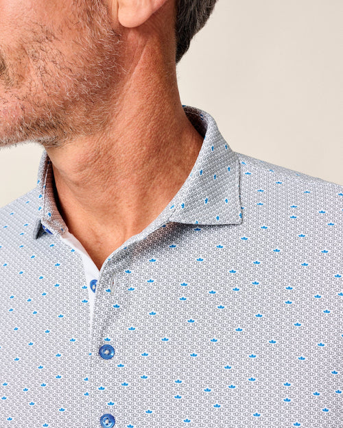 Poppy Performance Mesh Polo in Thunder by Johnnie-O
